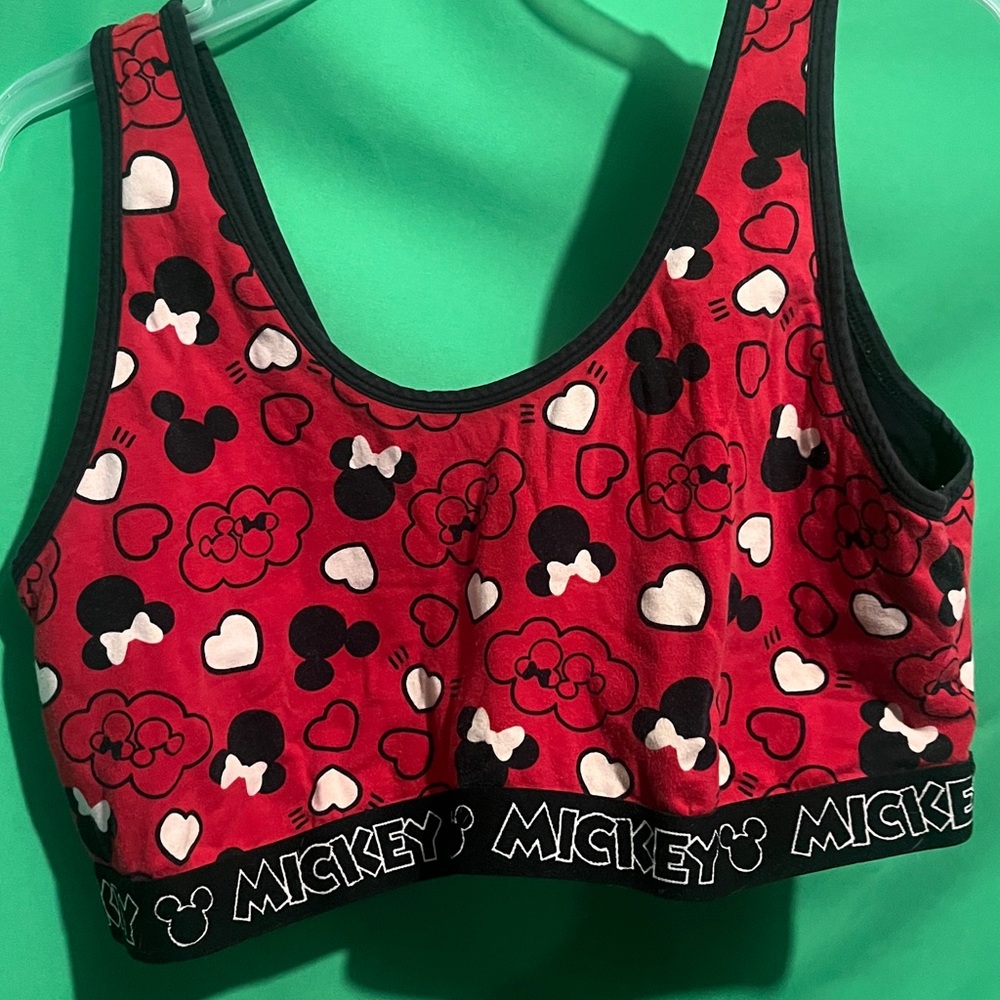 Mouse Red and Black Women's Sleepwear Top